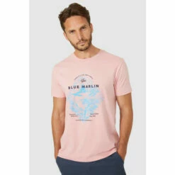 Maine Blue Marlin Printed Tee For Male