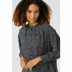 Maine High Low Button Through Oversized Shirt For Female -Maine New England Shop unnamed file 4133