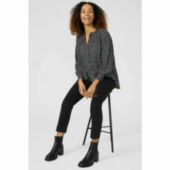 Maine High Low Button Through Oversized Shirt For Female -Maine New England Shop unnamed file 4135