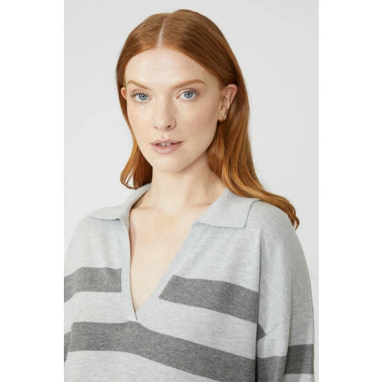 Maine Collar V Neck Twisted Cotton Dress For Female 5 Maine Collar V Neck Twisted Cotton Dress For Female - Image 3