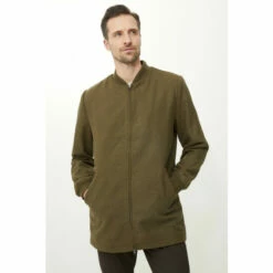 Maine Wool Blend Bomber Jacket For Male