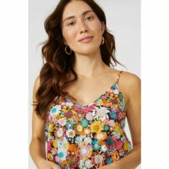 Maine Cotton Bold Floral Tiered Maxi Dress For Female -Maine New England Shop unnamed file 4269