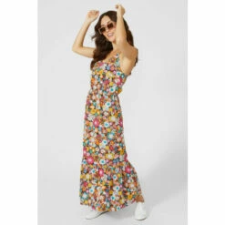 Maine Cotton Bold Floral Tiered Maxi Dress For Female -Maine New England Shop unnamed file 4271