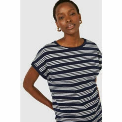 Maine Stripe Slash Neck Top For Female -Maine New England Shop unnamed file 4295