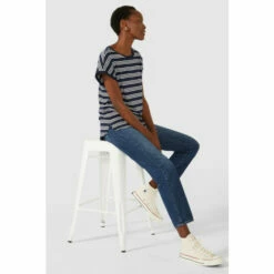 Maine Stripe Slash Neck Top For Female -Maine New England Shop unnamed file 4297