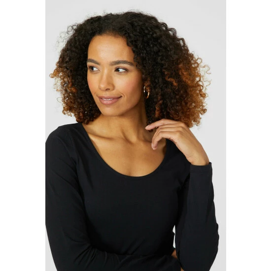 Maine Scoop Neck Cotton Stretch Top For Female 5 Maine Scoop Neck Cotton Stretch Top For Female - Image 3