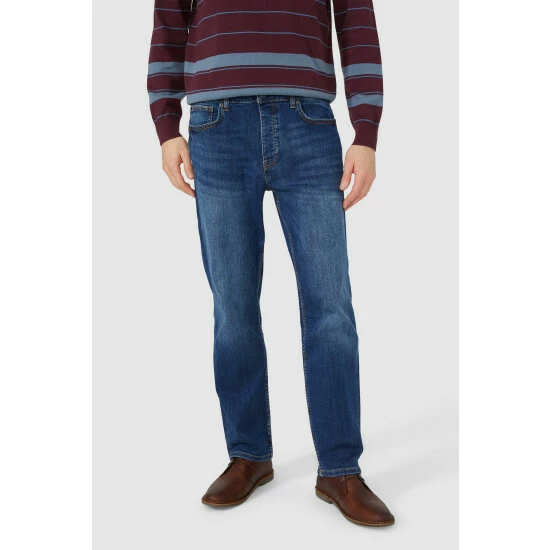 Maine Mid Wash Straight Jean For Male 7 Maine Mid Wash Straight Jean For Male - Image 5