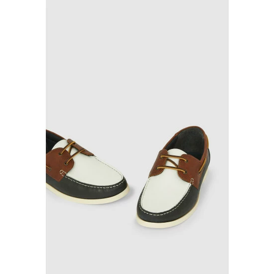 Maine Marlow Classic Leather Boat Shoe For Male 4 Maine Marlow Classic Leather Boat Shoe For Male - Image 2