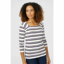 Maine Square Neck Rib Stripe Tee For Female 15 Maine Square Neck Rib Stripe Tee For Female -Maine New England Shop unnamed file 4470