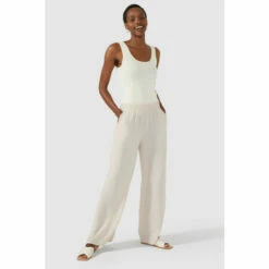 Maine Linen Look Elasticated Trouser For Female