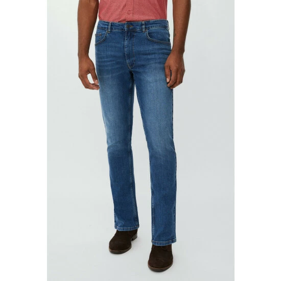 Maine Slim Mid Blue Stretch Jean For Male 8 Maine Slim Mid Blue Stretch Jean For Male - Image 6