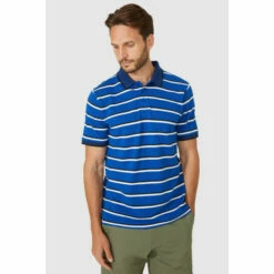 Maine Texture Double Stripe Polo For Male -Maine New England Shop unnamed file 4577