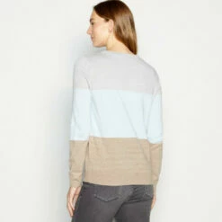 Maine Block Stripe Ultrasoft Crew Neck Jumper For Female -Maine New England Shop unnamed file 4610
