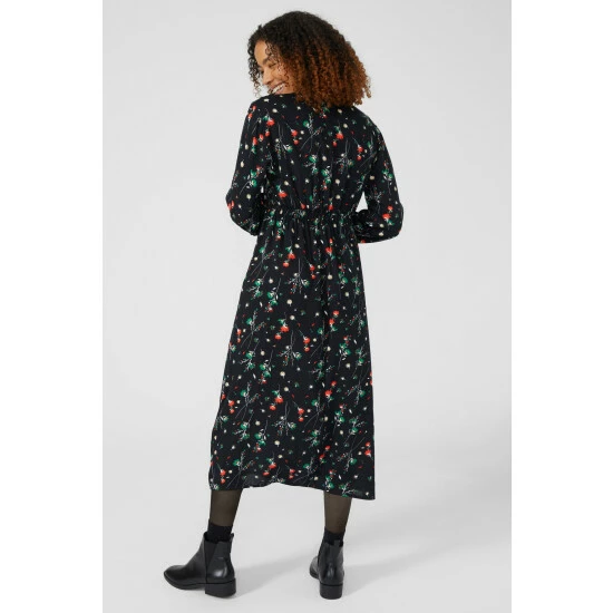 Maine Long Sleeve Button Detail Dress For Female 6 Maine Long Sleeve Button Detail Dress For Female - Image 4