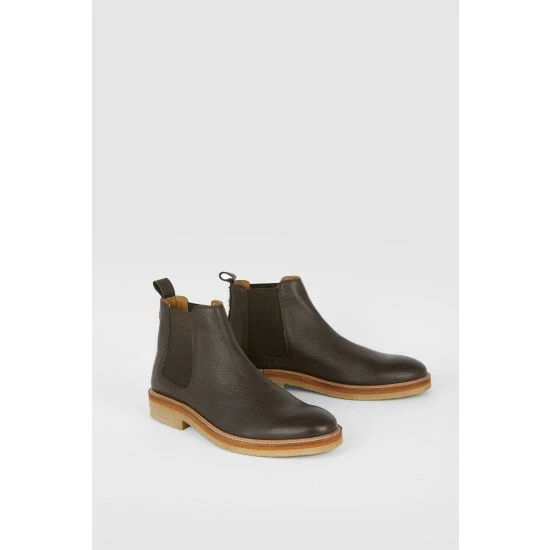 Maine Hampton Leather Crepe Effect Chelsea Boot For Male 4 Maine Hampton Leather Crepe Effect Chelsea Boot For Male - Image 2