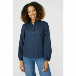 Maine Poplin Shirt With Balloon Sleeves For Female -Maine New England Shop unnamed file 527