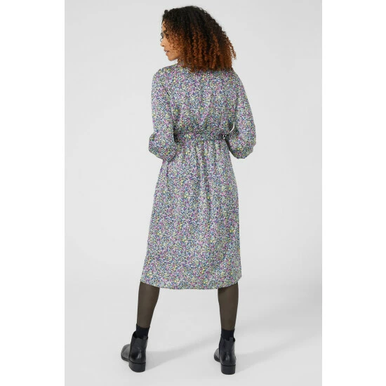 Maine Floral Printed Wrap Front Dress For Female 6 Maine Floral Printed Wrap Front Dress For Female - Image 4