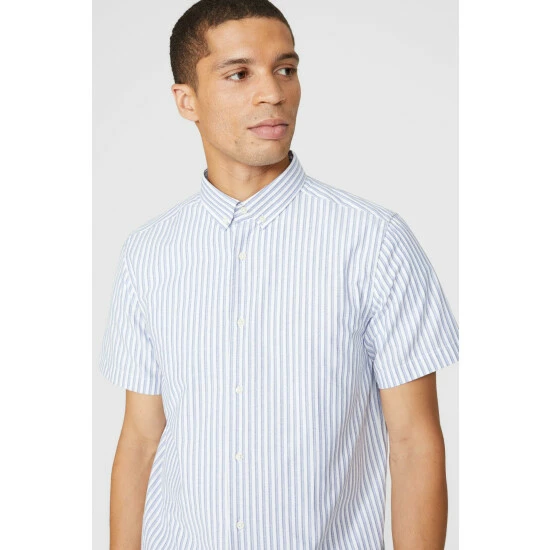 Maine Double Stripe Shirt For Male 4 Maine Double Stripe Shirt For Male - Image 2