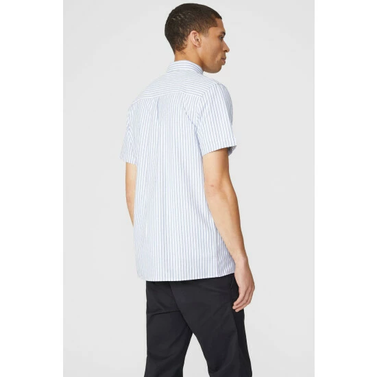 Maine Double Stripe Shirt For Male 5 Maine Double Stripe Shirt For Male - Image 3