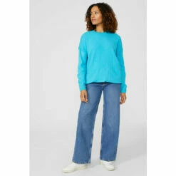 Maine Exposed Seam Detail Knitted Jumper For Female -Maine New England Shop unnamed file 556