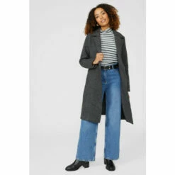 Maine Belted Collared Coat For Female -Maine New England Shop unnamed file 562