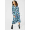 Maine Blurred Floral Printed Midi Tiered Dress For Female -Maine New England Shop unnamed file 614