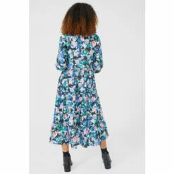 Maine Blurred Floral Printed Midi Tiered Dress For Female -Maine New England Shop unnamed file 617