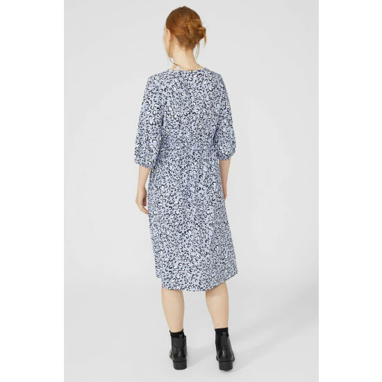 Maine ¾ Sleeve Notch Neck Midi Dress For Female 6 Maine ¾ Sleeve Notch Neck Midi Dress For Female - Image 4