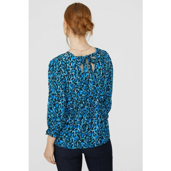 Maine Animal Print Frill Detail Top For Female 7 Maine Animal Print Frill Detail Top For Female - Image 5