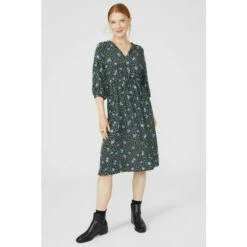 Maine ¾ Sleeve Notch Neck Midi Dress For Female 15 Maine ¾ Sleeve Notch Neck Midi Dress For Female -Maine New England Shop unnamed file 66