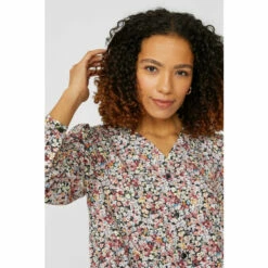 Maine Ditsy Floral Print Button Through Tunic Dress For Female -Maine New England Shop unnamed file 69