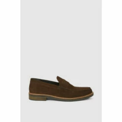 Maine Wells Suede Heritage Look Penny Loafer For Male