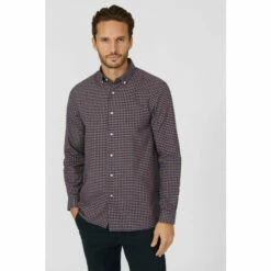 Maine Brushed Double Check Shirt For Male -Maine New England Shop unnamed file 711