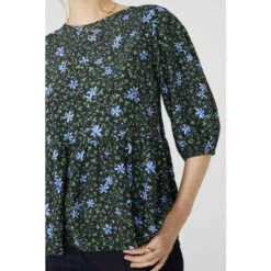 Maine ¾ Sleeve Peplum Top For Female -Maine New England Shop unnamed file 746