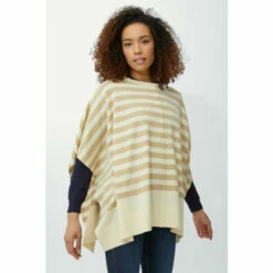 Maine Shortsleeve Stripe Poncho For Female -Maine New England Shop unnamed file 754