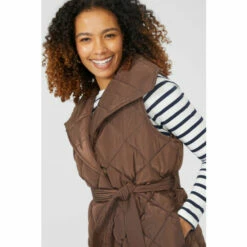 Maine Shawl Collar Belted Quilted Short Gilet For Female 11 Maine Shawl Collar Belted Quilted Short Gilet For Female -Maine New England Shop unnamed file 772