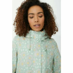 Maine Printed Fleece Lined Raincoat For Female -Maine New England Shop unnamed file 81