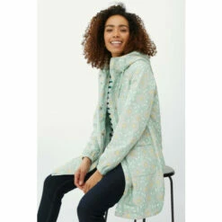 Maine Printed Fleece Lined Raincoat For Female -Maine New England Shop unnamed file 83