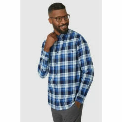 Maine Block Check Shirt For Male