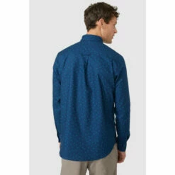 Maine Long Sleeve Square Print Oxford Shirt For Male -Maine New England Shop unnamed file 890