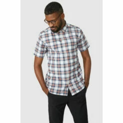 Maine Highlight Check Shirt For Male