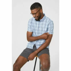 Maine Textured Mini Graph Check Shirt For Male -Maine New England Shop unnamed file 960