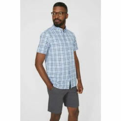 Maine Textured Mini Graph Check Shirt For Male -Maine New England Shop unnamed file 961