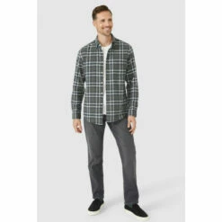 Maine Grey Straight Jean For Male